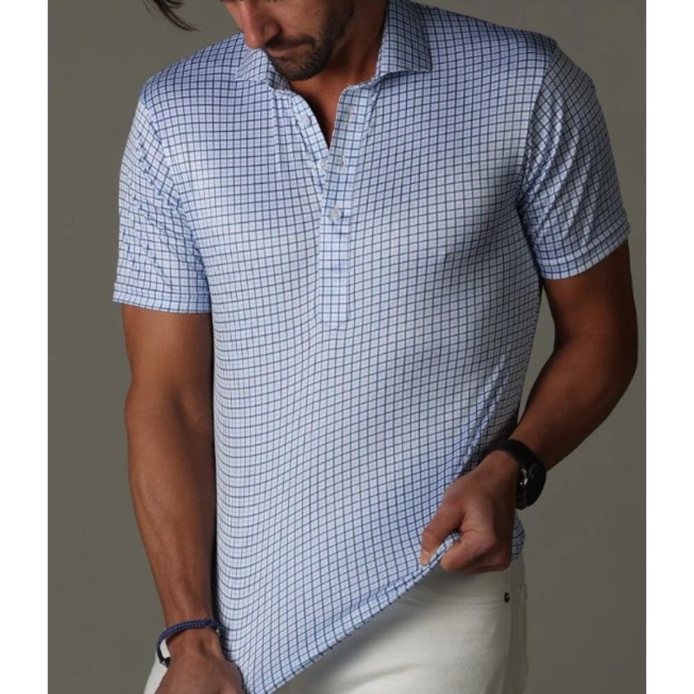 Collars & Co. Semi-Spread Collar Short-Sleeve Relaxed Polo - Picture 2 of 9